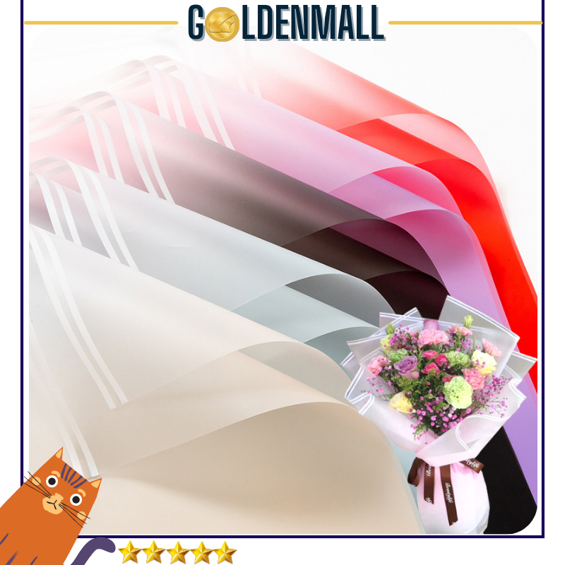 

20 LEMBAR Kertas buket cellophane gradient Flower Wrapping Paper Florist Gradient Color List Cellophane 6044
