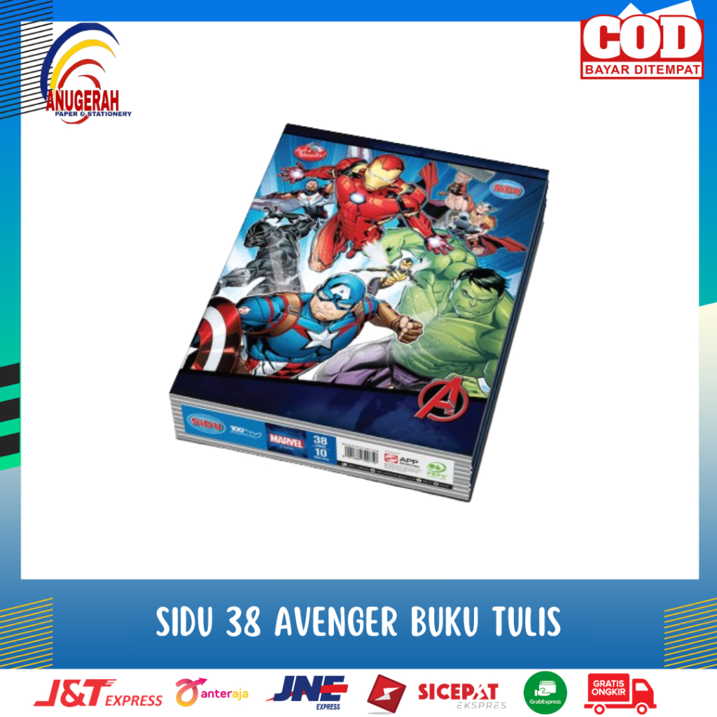 

SIDU 38 AVENGER BUKU TULIS (PAK)