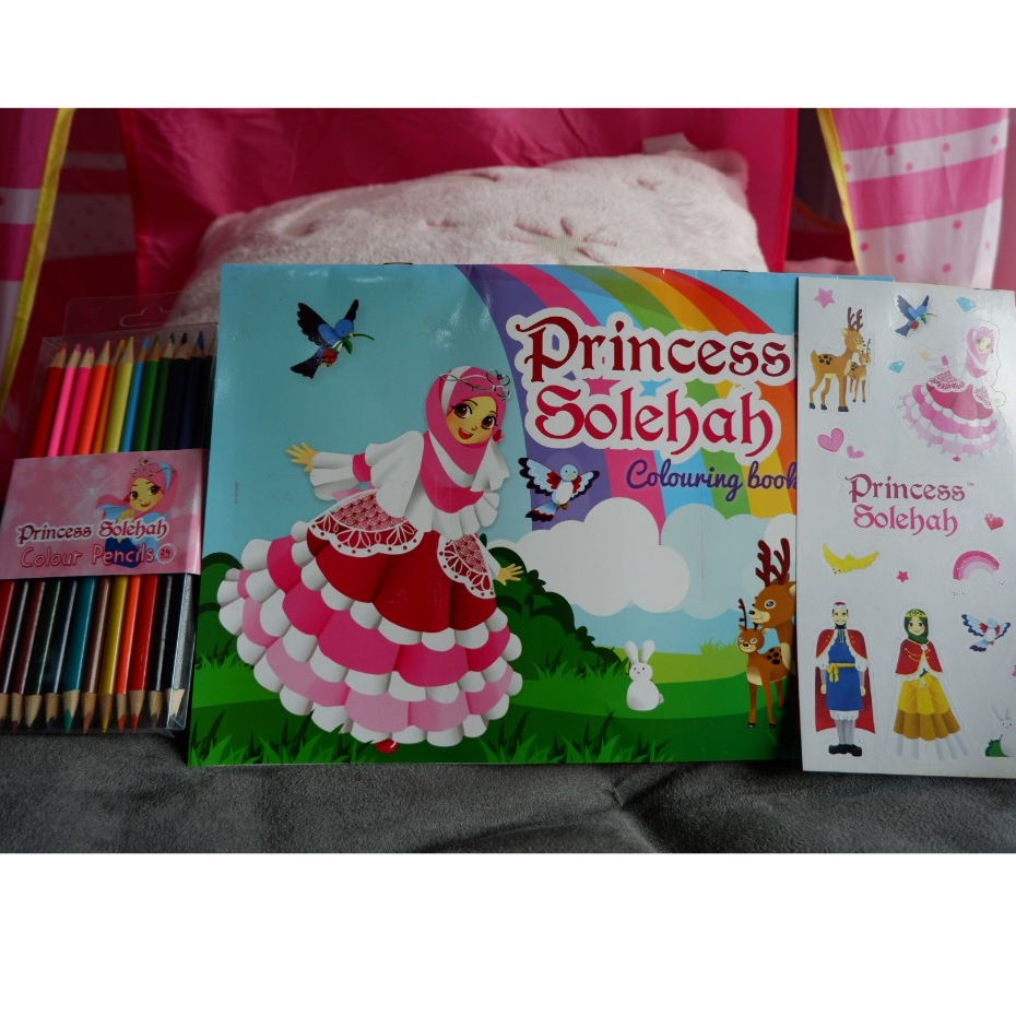 

Colour set princess solehah/ Set Mewarnai anak