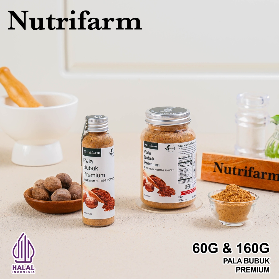 

[PREMIUM] Nutrifarm Pala Bubuk 60g 160g Aroma Dan Rasa Unik