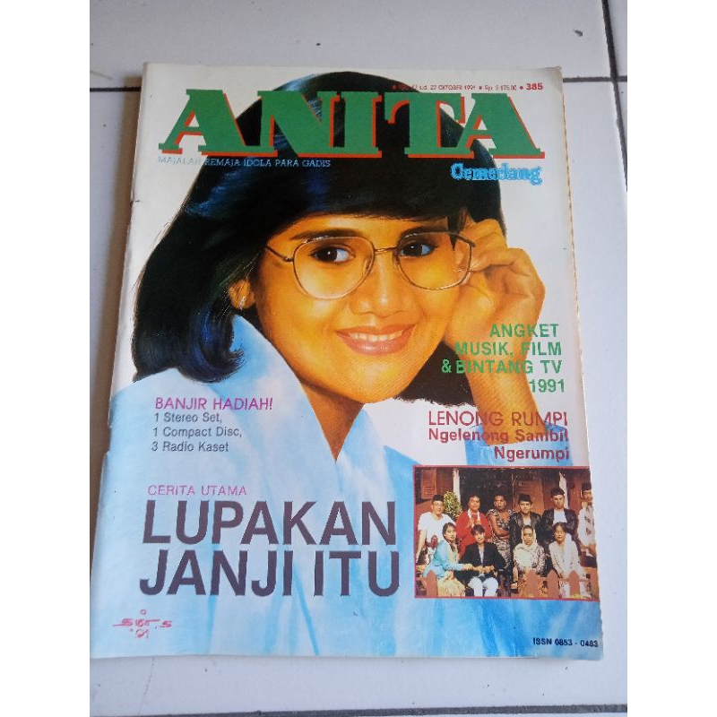 Anita Cemerlang majalah remaja idola para gadis nomor 385 tahun 1991