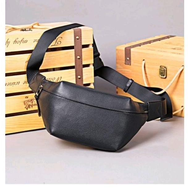 Tas Pinggang Kulit Asli Terbaru Tas dada Kulit Sapi Asli GARUT