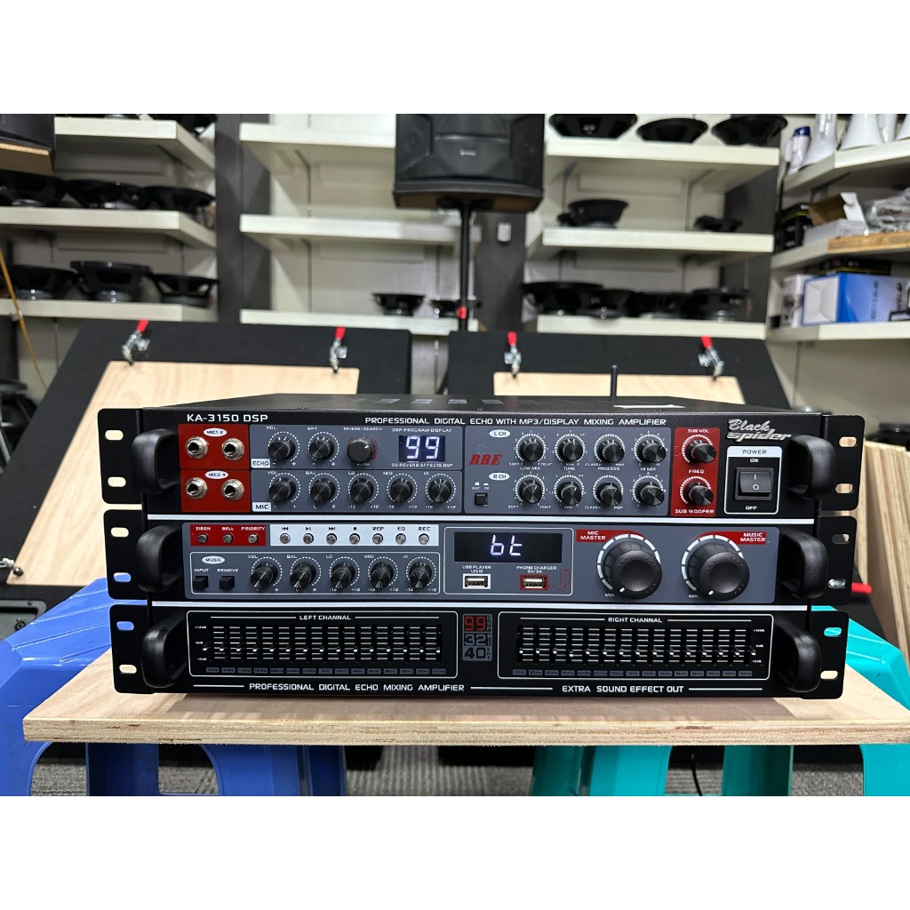 Power amplifier blackspider ka3150 DSP black spider ampli ka 3150