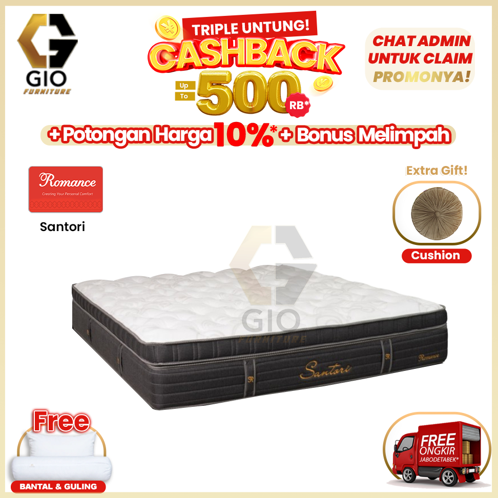 Kasur Romance Santori / Romance Springbed Santori (Hanya Kasur)