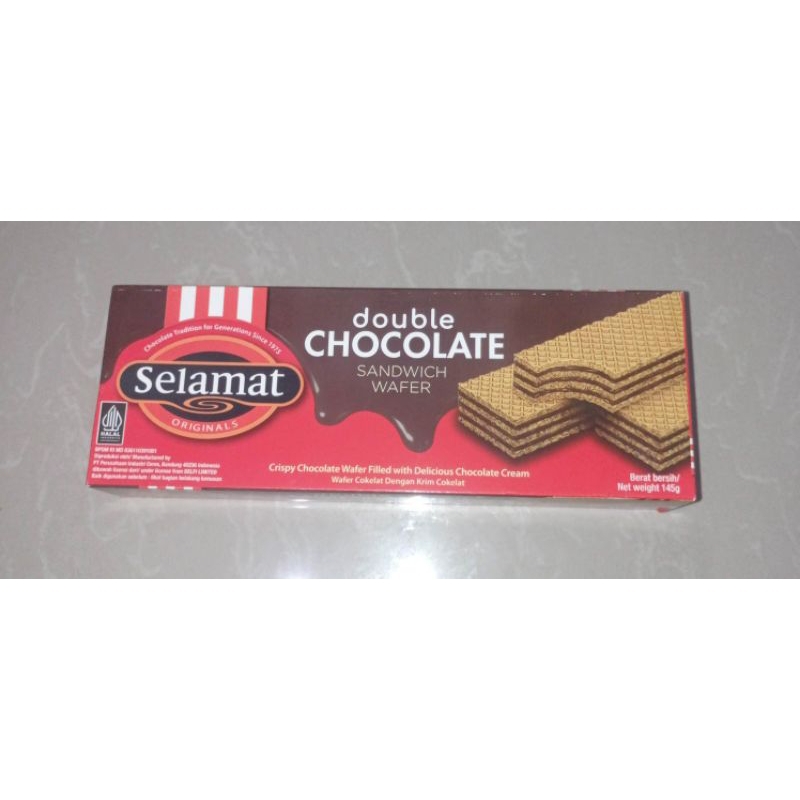 

wafer selamat double chocolate 145 gr