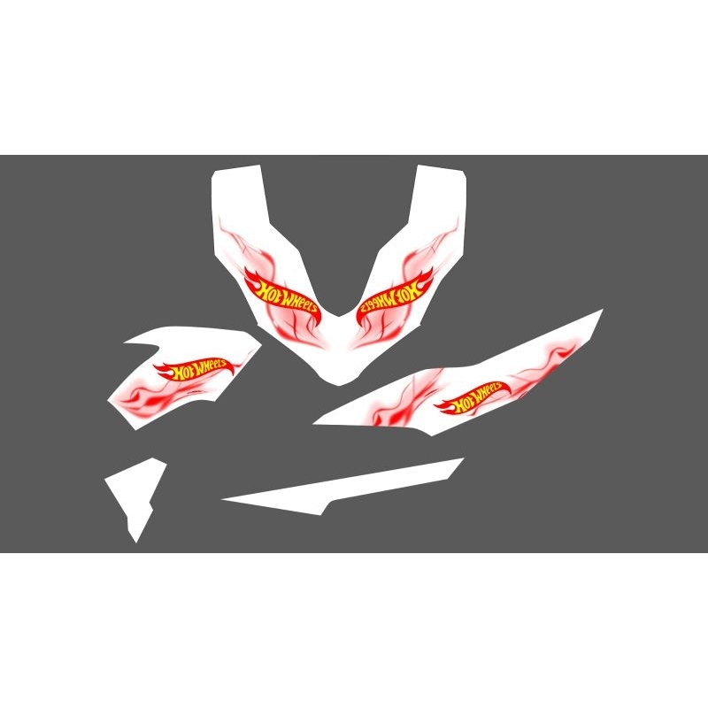 STRIPING STICKER TRANSPARAN MOTOR VARIO 160 MOTIF HOOTWELS TERBARU CUSTOM