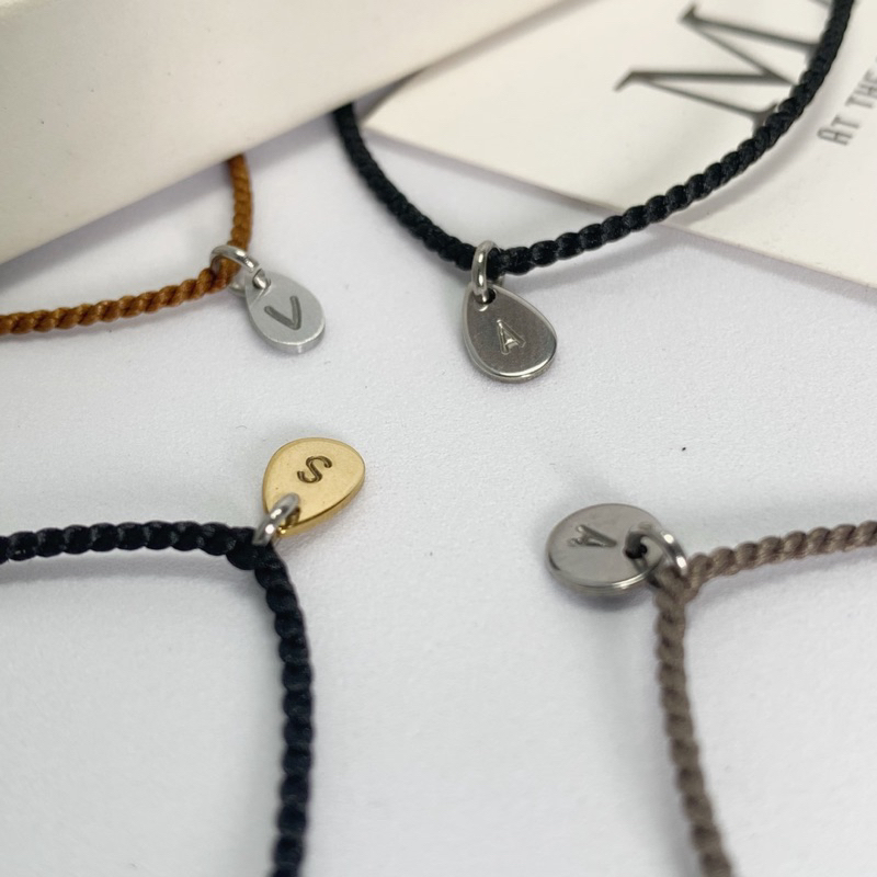 Gelang inisial custom pandant