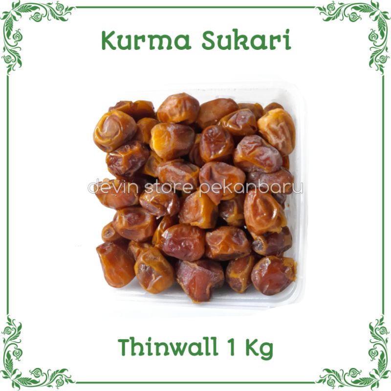 

Kurma Sukari 1 Kg / Sukkari / Repack