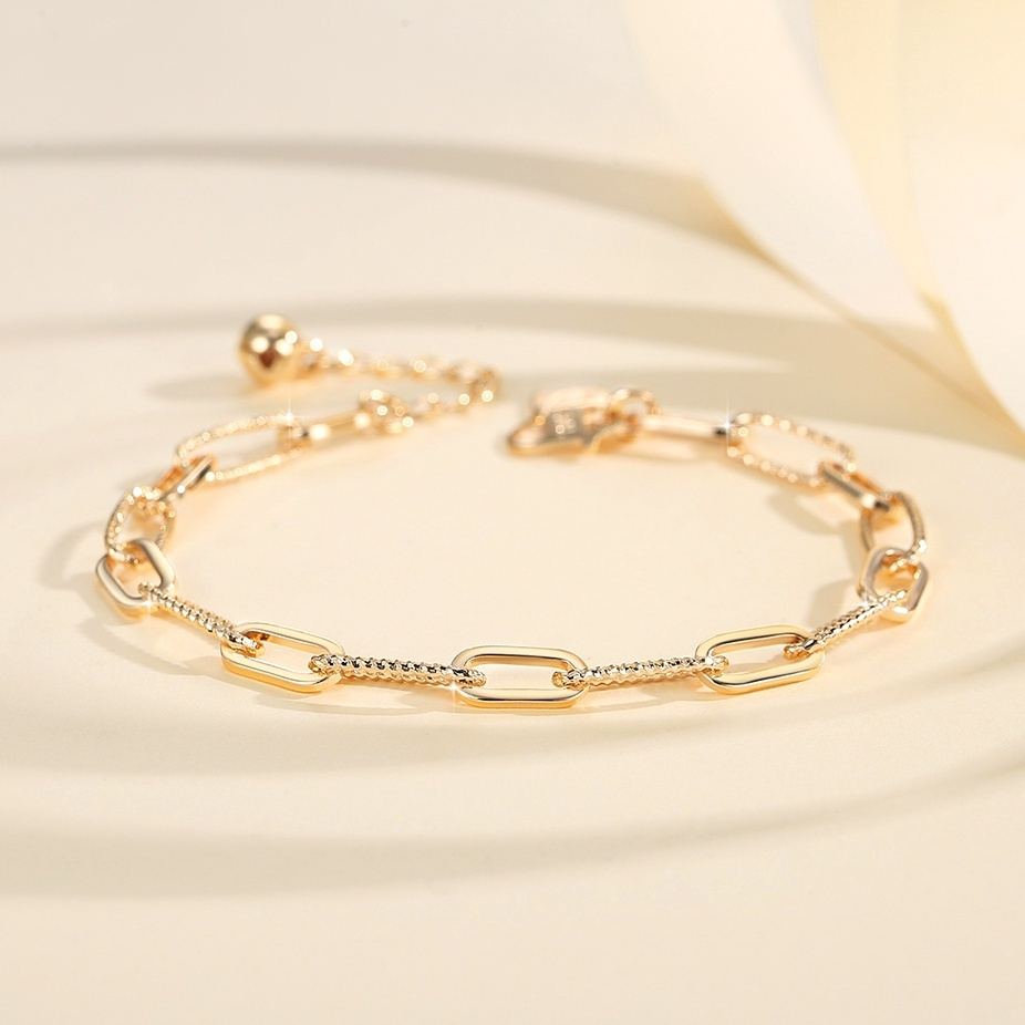 Gelang Wanita Titanium Emas Anti Karat Aksesoris