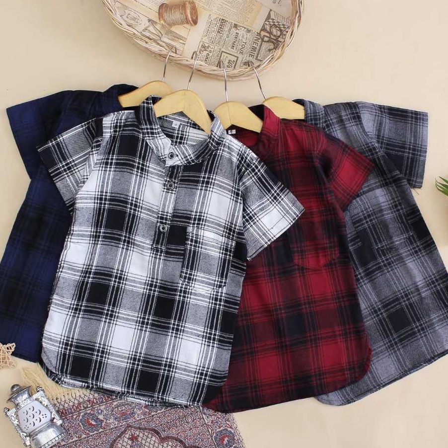 Dijamin Ori KEMEJA FLANEL ATASAN ANAK LAKI LAKI 39 Tahun Pakaian Anak Laki laki