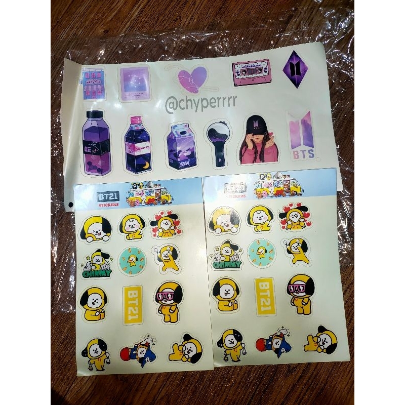 

STICKER SET BTS PURPLE ANTI AIR