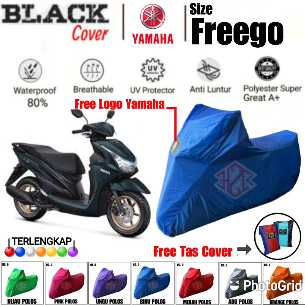 Cover Motor Freego, Selimut Motor Freego, Sarung Motor Freego, Body Cover Motor Freego, Polyester Pr