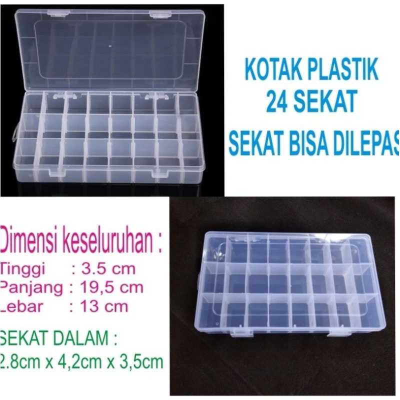 box kotak penyimpanan 24 sekat