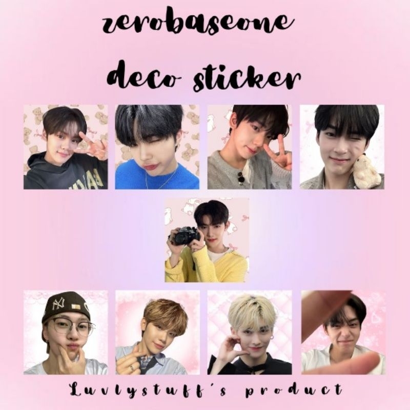 

[88pcs] ZEROBASEONE KOREAN MAIL PAKET || STIKER DECO FREEBIES PINK GLOSSU