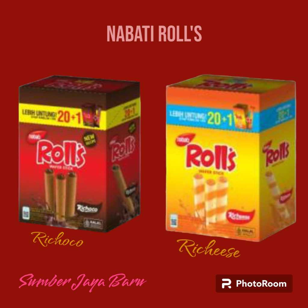 

Nabati Rolls Wafer Stick | 20 @ 6 gr | Richeese