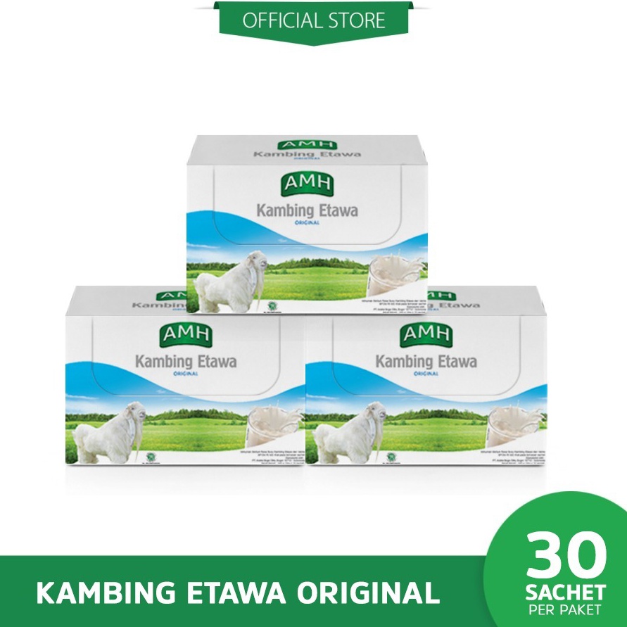 

HARGA GROSIR AMH Susu Kambing Etawa Variant Original Bundling 3 Box gas