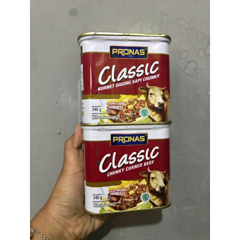 PRONAS KORNET DENGAN DAGING SUWIR 340GR (CHUNCKY)