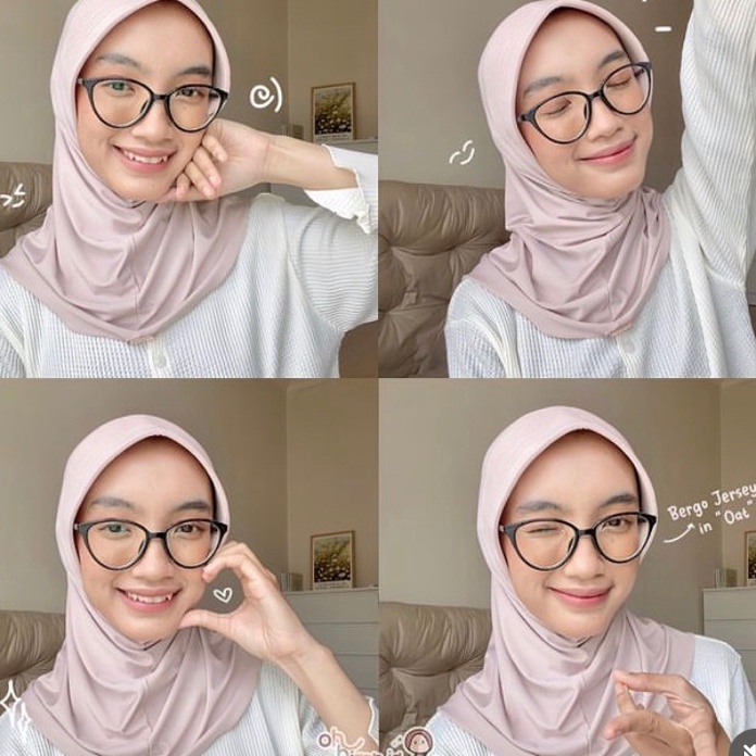 COD OHHIJAB  Bergo jersey Size S  Bergo pet lebar tebal  Bergo sekolah  Bergo seharihari