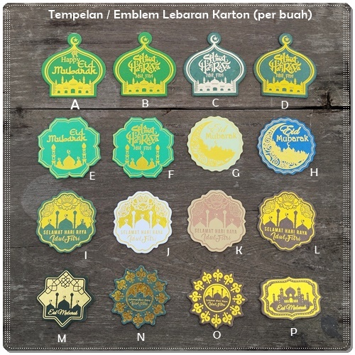 

ALB-284 : Tempelan / Emblem Lebaran Karton (per buah)