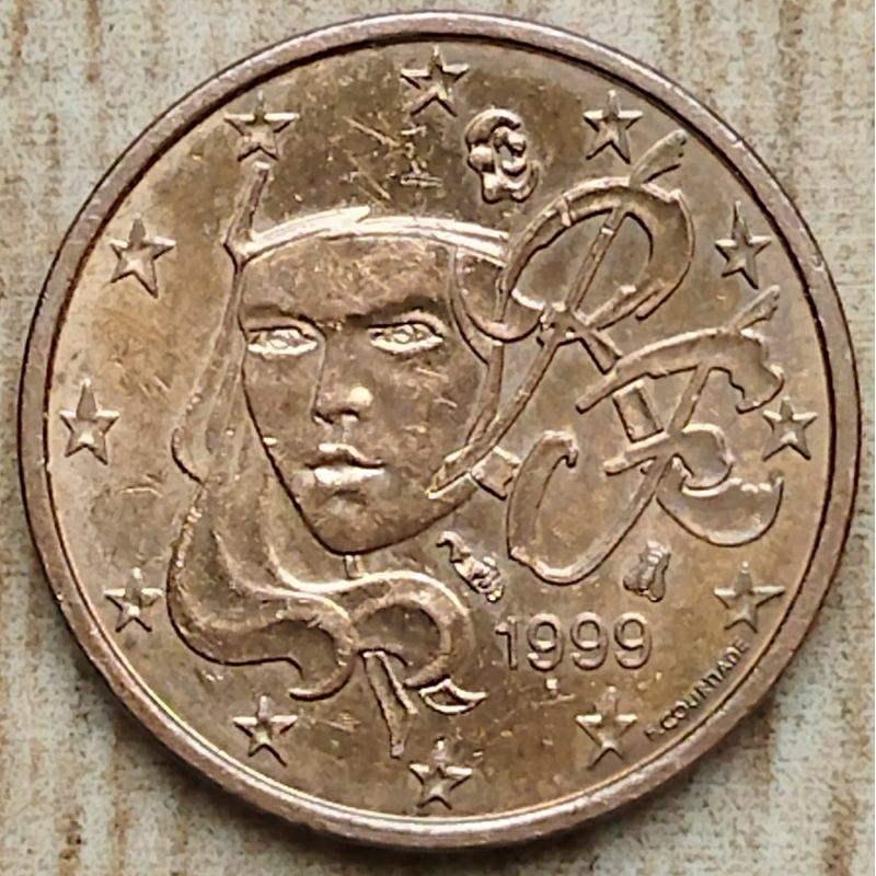 1 cent euro 1999 Perancis
