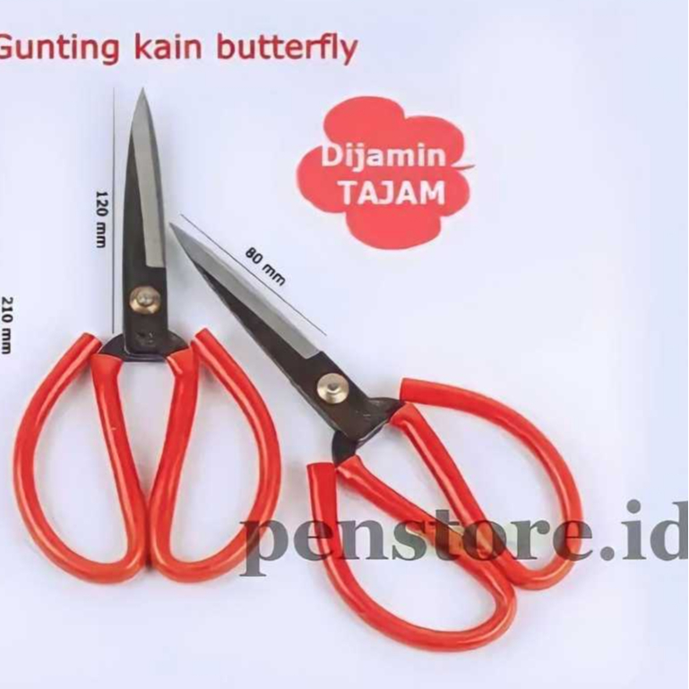 

(pcs) Gunting Besi Butterfly 210 mm / Gunting Kain Gagang Besi tajam kuat