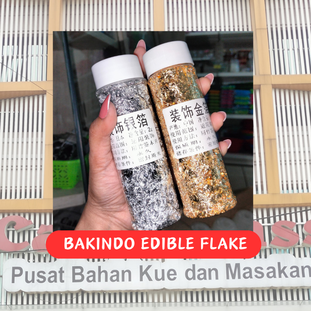 

Bakindo Edible Flake/Dekorasi Makanan/2Gr