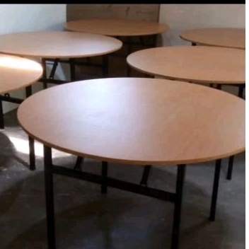 Meja lipat D220/T75 meja circular circle round table