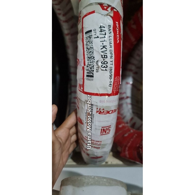 Ban Luar Belakang AHM Ukuran 100/80,14 TL, 90/90-14 TL,110/90-12 TL, 90/90-14 TT. Ban Luar Depan AHM