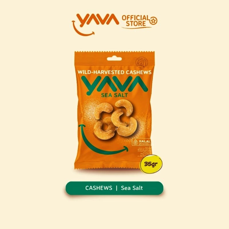 

YAVA CASHEW sea salt 35 gram