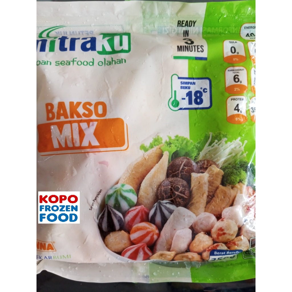 

MITRAKU Bakso Ikan Mix 250g (Tahan suhu ruangan 3hari)