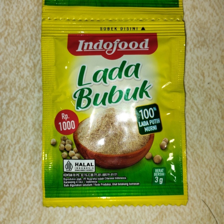 

INDOFOOD lada bubuk/ kunyit/ ketumbar ( ecer 1 pc)