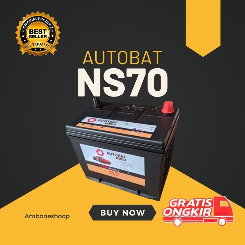 Aki Autobat Premium NS70 mobil Dyna, Colt Diesel, Fuso, MU-X, dll