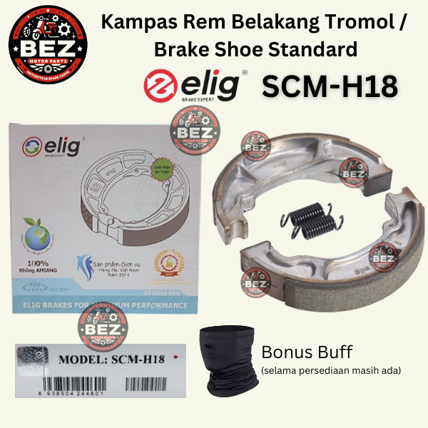 Brake Shoe / Kampas Rem Tromol Racing Elig SCM-H18