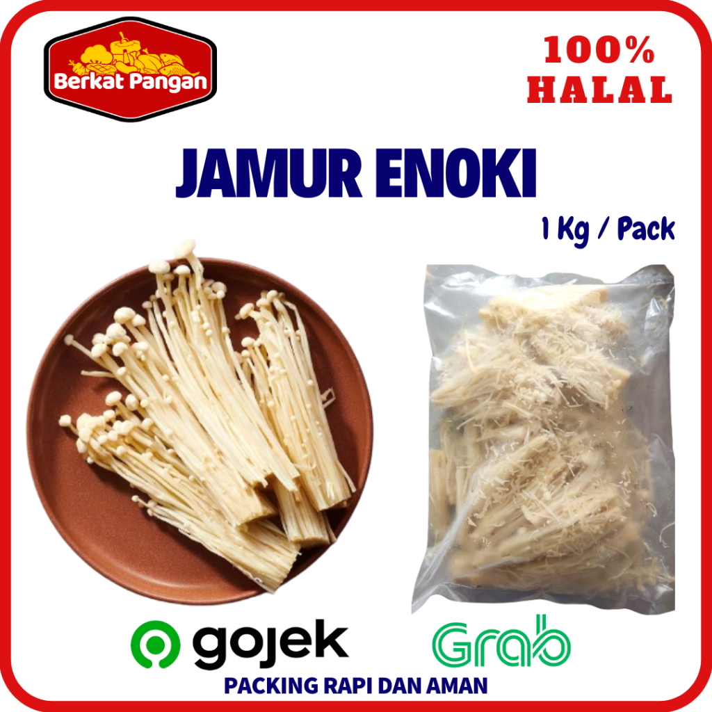

Jamur Enoki Frozen 1Kg / Enoki Mushrooms