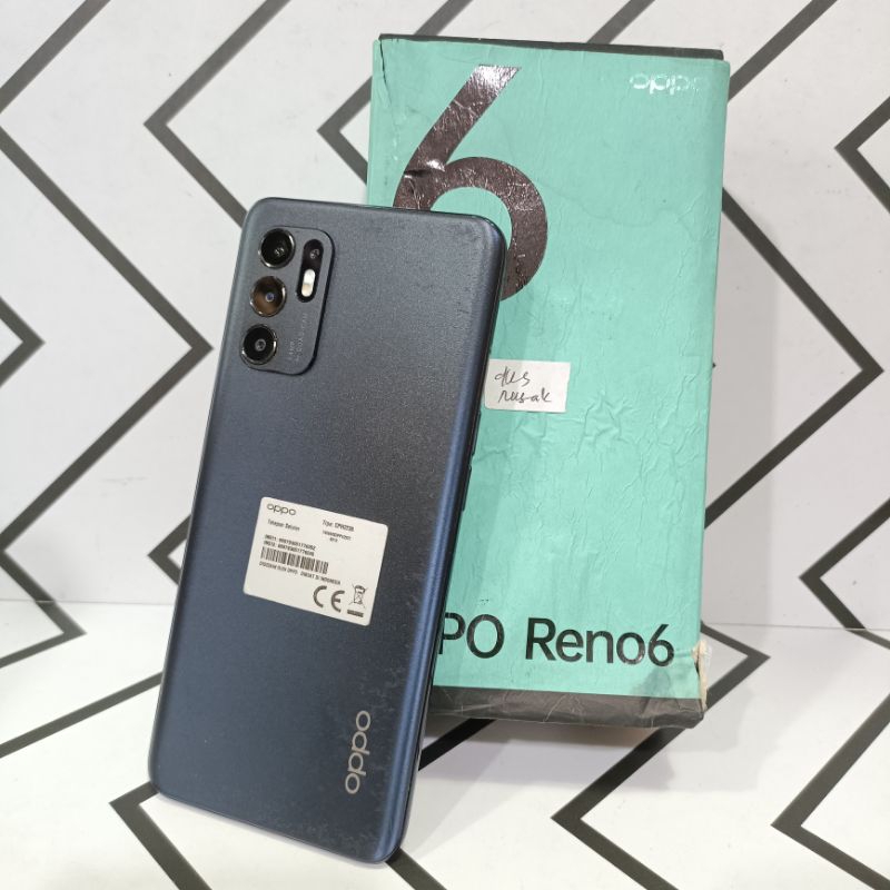 Oppo Reno 6 8/128GB Second Seken Bekas - Cek Deskripsi