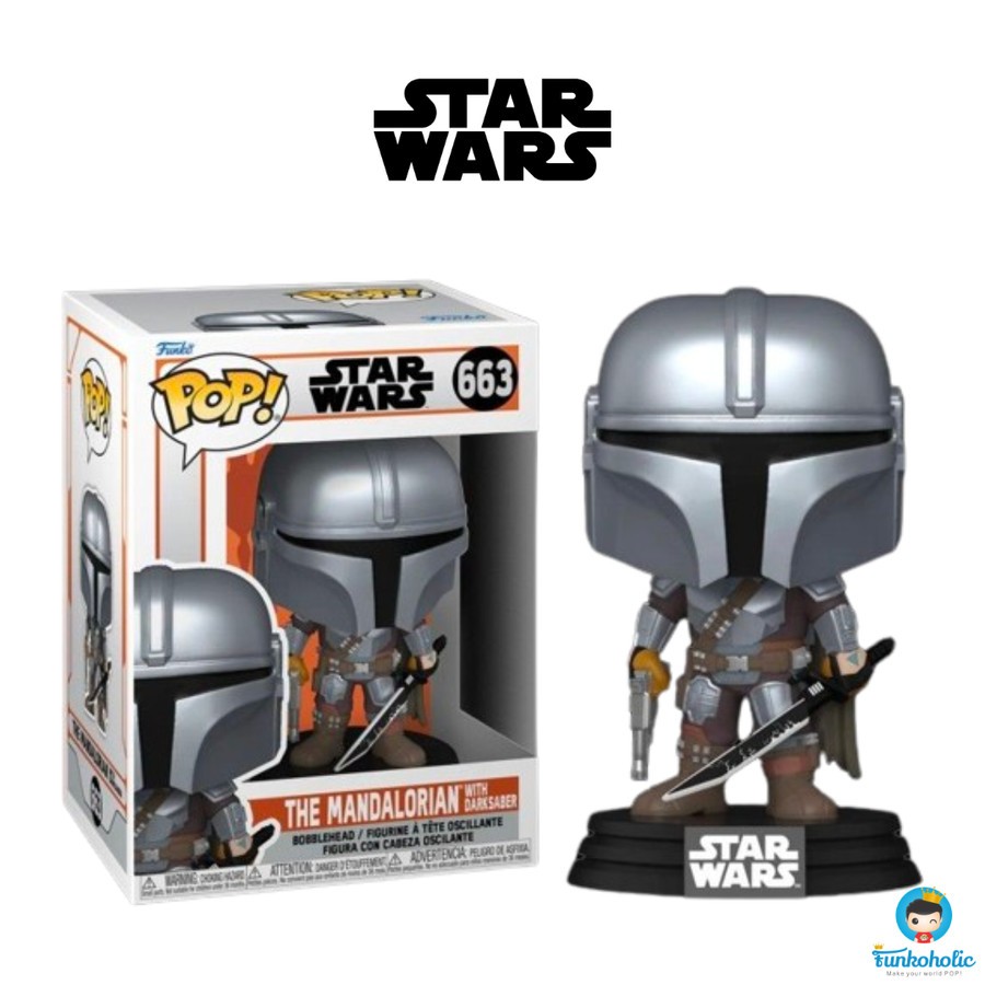 Funko POP Star Wars: The Mandalorian - The Mandalorian with Darksaber