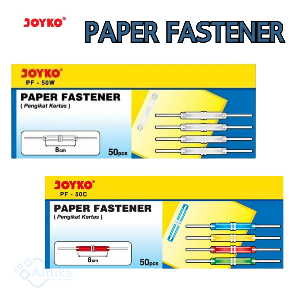 

Paper Fastener / Acco Putih dan warna ( isi 50 pcs)