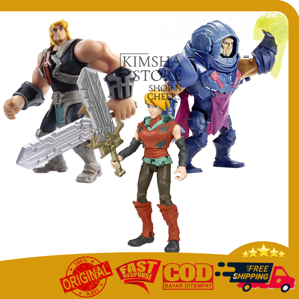 He-Man And The Masters Of The Universe He Man Prince Adam Man-E-Faces HeMan Mainan Anak Action Figur