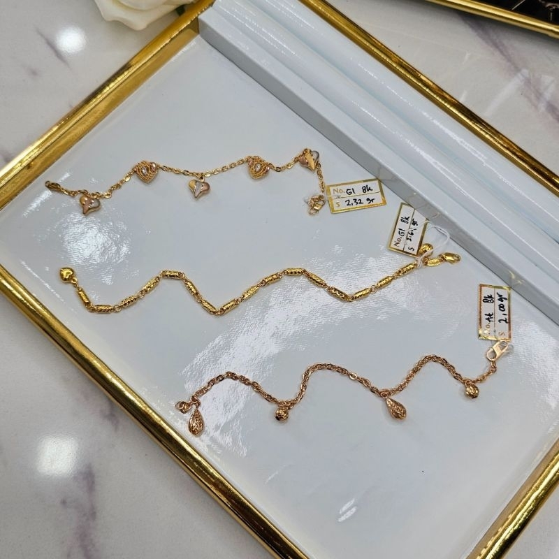 Gelang Rantai Emas 8 Karat