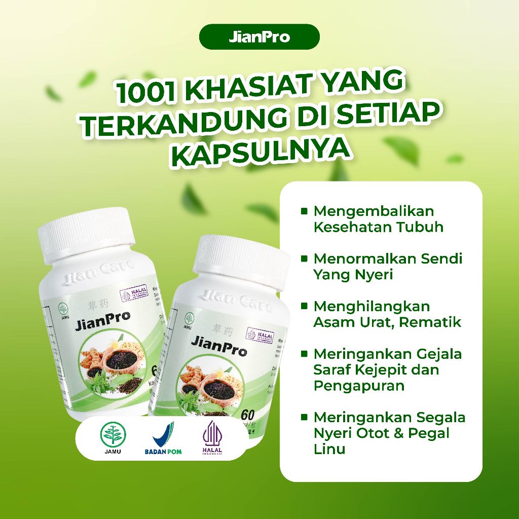 Jianpro - Nyeri Sendi - Asam Urat - Encok