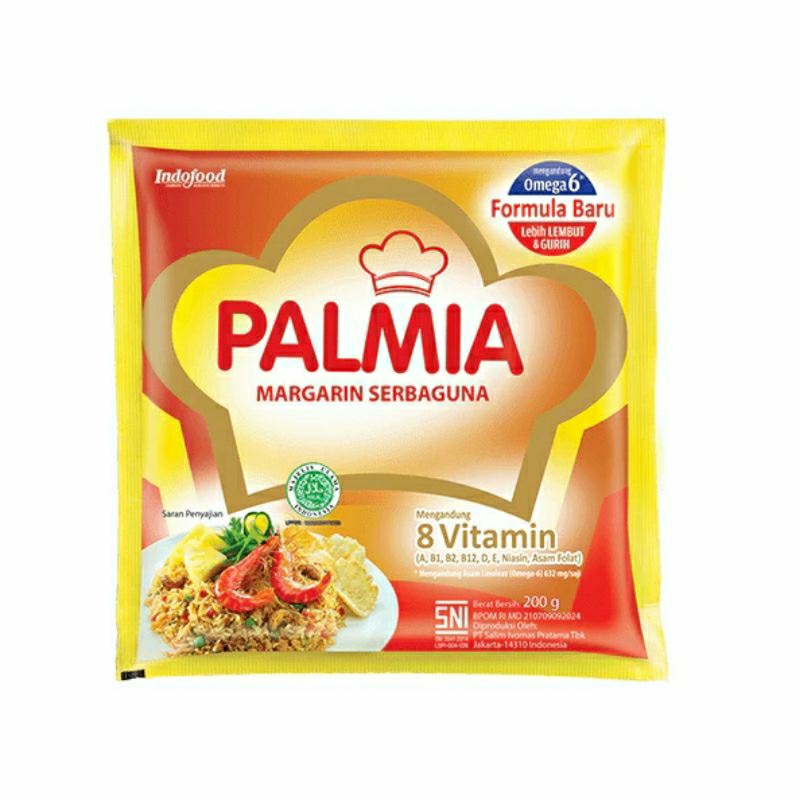 

Palmia Margarin 200gr Kemasan Ekonomis