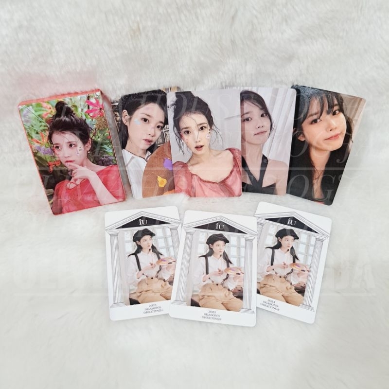 Photocard IU Merah 55 pcs Lomo Card IU Flower Merah 55pcs