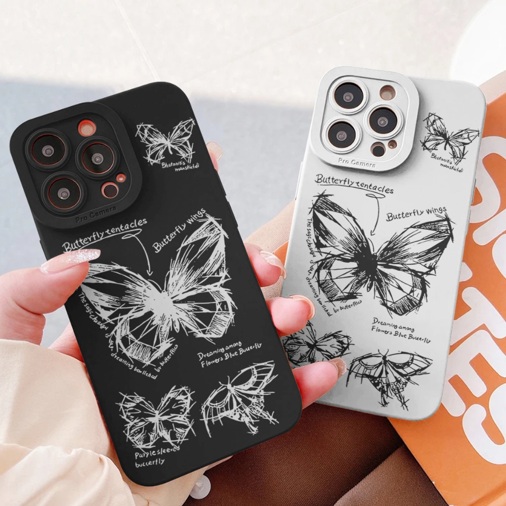 SIZORA OFFICIAL - BF1 - CASE BUTTERFLY UNTUK REDMI MI NOTE10 A1 A1PLUS 104G 10C S2 3S 4X 5 5A 6 7 8 
