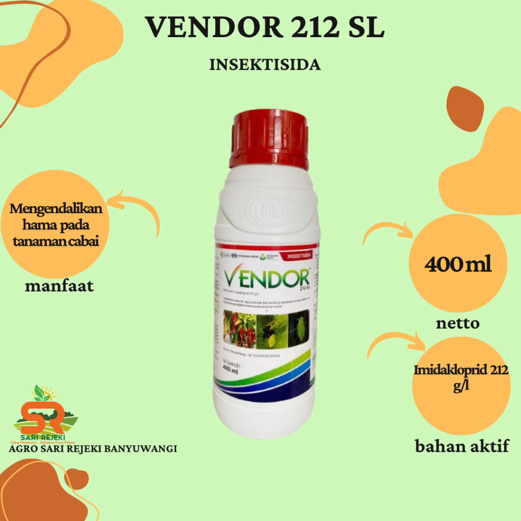 VENDOR 212 SL 400ML INSEKTISIDA imidakloprid cair