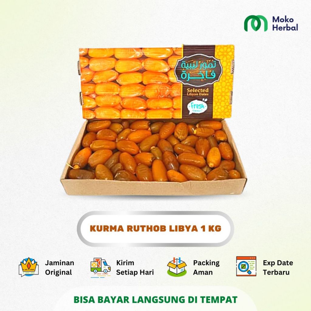 Kurma Ruthob Libya 1 Kg FRESH Selected Libyan Dates Kurma Muda