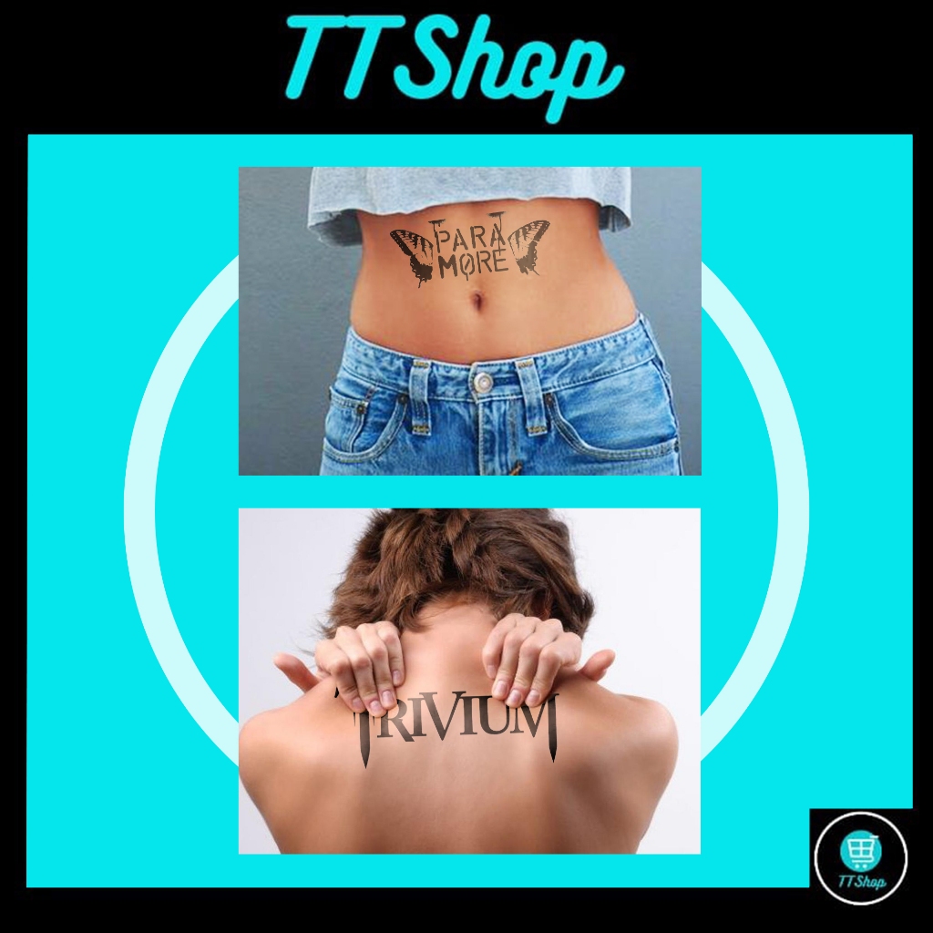 Tatto Temporer Logo Band Metal | Tattoo Temporary Tahan 1 Minggu