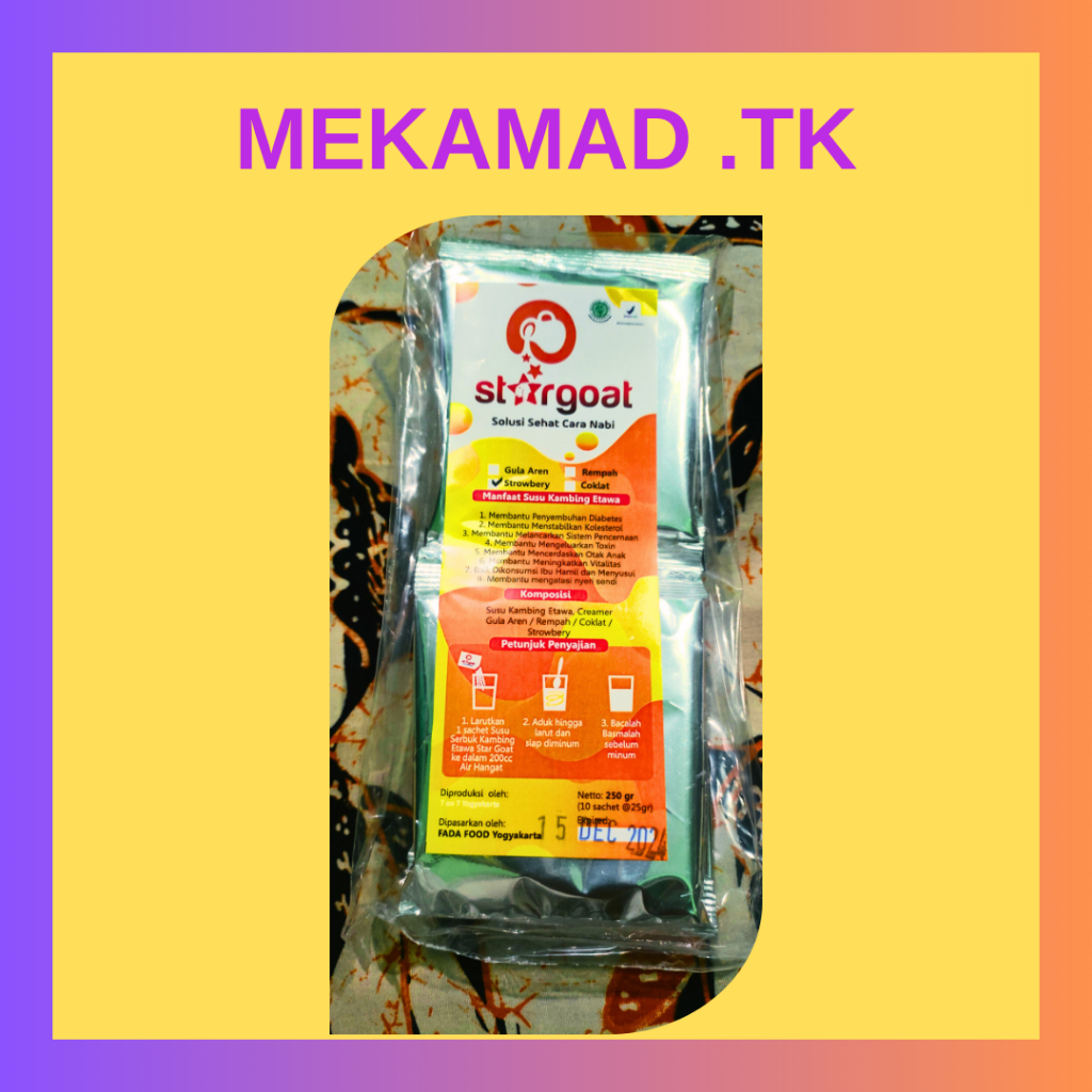 

[READY STOCK] STARGOAT Rasa STRAWBERRY Susu Kambing Etawa Asli 100% Original