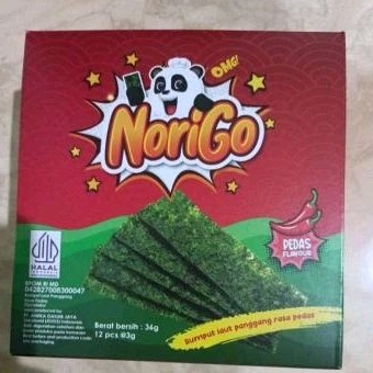 

NoriGo pedas 1 box isi 12 bks