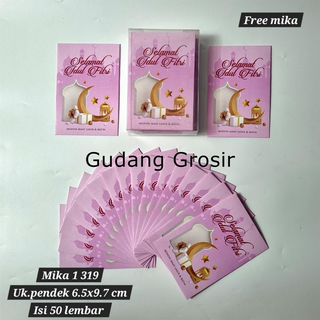 

ANGPAO AMPLOP LEBARAN IDUL FITRI MURAH MERIAH READY STOCK KOTAK MIKA ISI 50 LEMBAR