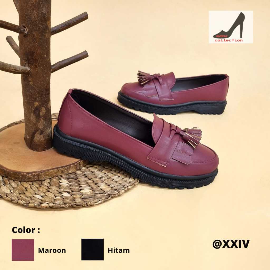 RUMPUT COLLECTION - Adrian Sepatu Docmart Wanita | Loafers Wanita Korean Style